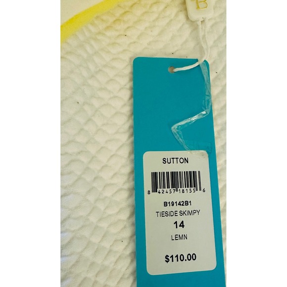 Beach Bunny Sutton Tie Side Skimpy Bikini Bottom Yellow Polka Dot NEW - Picture 3 of 6